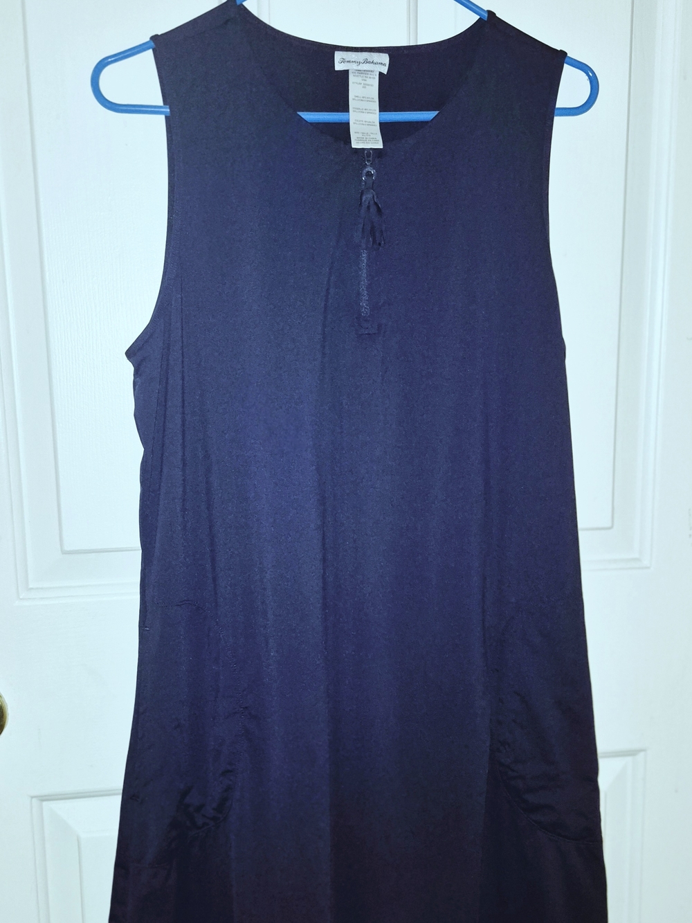 Tommy Bahama Sleeveless Navy Sporty Light And Airy Dress.
